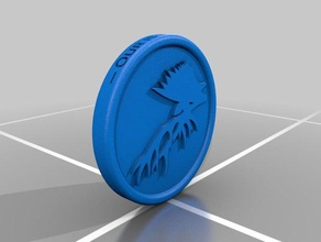 game thrones house baratheon coin chip cool got neat poker small trinket trinkets 3d print model - Mito3D