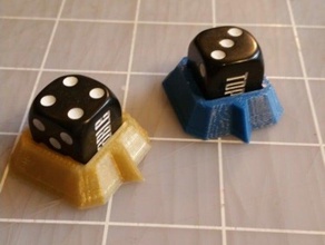 customizable d6 holder toy & game accessories customizer dice gaming 3d print model - Mito3D