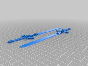 zelda kılıç tarama ve kopyaları efsane 3d print model - Mito3D