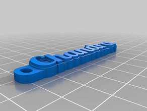 chandra llavero organización personalizado 3d print model - Mito3D