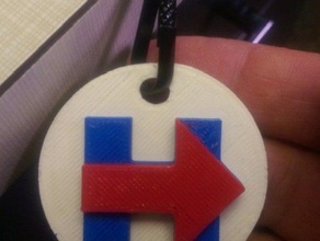 hillary clinton-Präsident-Anhänger Schilder & logos Demokrat Demokraten logo Anhänger 3d print model - Mito3D
