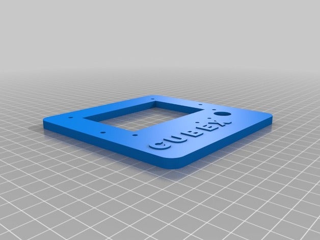 cubex lcd frontale La stampa 3d 3D print model - Mito3D