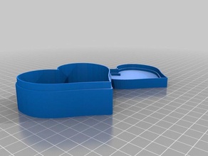 heart box 20mm containers customized 3d print model - Mito3D