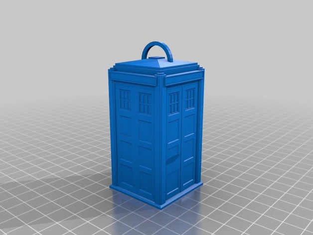 tardis keychain fashion dr 3D print model - Mito3D