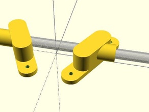spool holder kossel openbeam 1515 3d printer parts filament 3d print model - Mito3D