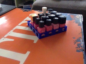 chanel nail polish holder organization nails 3d print model - Mito3D