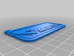 abuela corazon Schlüsselanhänger kundengebundene 3d print model - Mito3D