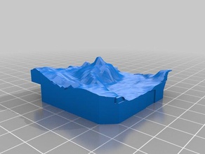 devils tower topography 3d print model - Mito3D