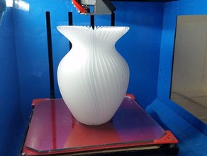 gala kıvırcık vazo dekor çiçek bükülmüş 3d print model - Mito3D