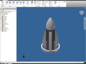 rocket 1738 hobby Fliegen komisch hoch Projekt Rakete Himmel Raum 3d print model - Mito3D