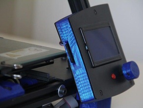 bcn3d+ lcd case update 3d printer parts bcn3d reprapbcn 3d print model - Mito3D