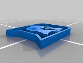 duke blue cevil logo spor ve açık hava 3d print model - Mito3D