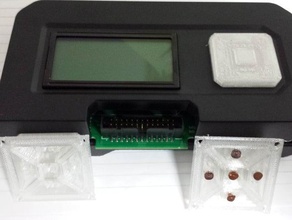 replicator 2 & 2x lcd button 3d printer parts control panel flexible ninjaflex replacement 3d print model - Mito3D