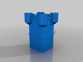 Hommage-Turm Gebäude & Strukturen mittelalterliche Turm 3d print model - Mito3D