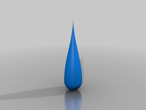 mi personalizados de las gotas lluvia personalizador del estrecho matemáticas art personalizado 3d print model - Mito3D