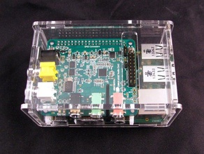 raspberry pi b+ cirrus logic audio cartão de caso computador placa áudio 3d print model - Mito3D