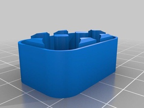 aaa 3x caso da bateria superior recipientes personalizado 3d print model - Mito3D