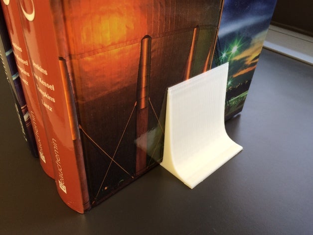 simple bookend decor book end 3D print model - Mito3D