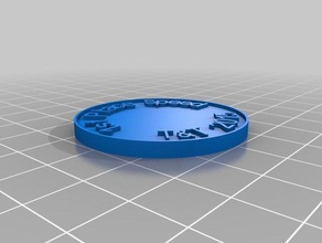 good 1 speed t&t chip coins & badges customized 3d print model - Mito3D