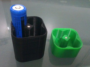 18650 Akku-Fach magnetic insert Batterie-Fall Batterie-Halter 3d print model - Mito3D