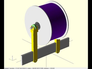 prusa i3 printable spool holder 3d printer accessories filament spindle 3d print model - Mito3D