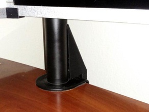 cable cover mount-it monitor stand computer mount 3d print model - Mito3D