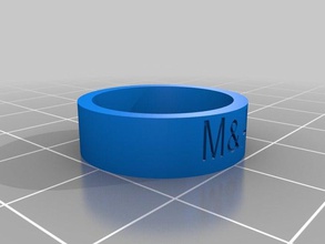 myoung de l'anneau 1 les anneaux personnalisé 3d print model - Mito3D