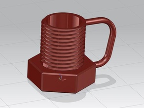 bolt mug containers coffee 3d print model - Mito3D