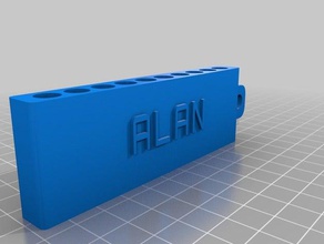 my customized golf tee carrier sport & outdoors 3d print model - Mito3D