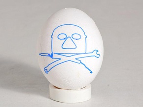 milwaukee makerspace art egg eggbot easter 3d print model - Mito3D