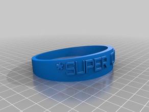 super circ - men's large bracelets customized 3d print model - Mito3D