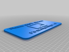 disturb sign signs logos customized 3d print model - Mito3D