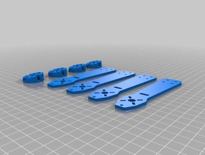 4 armas de 10 graus suportes do motor A impressão 3d 3d print model - Mito3D