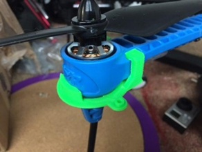 drone prop guard ring clip iris + la fotocamera 3d print model - Mito3D