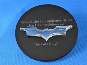 dark knight coin other acrylic awesome darkknight laser quote robbinsvillehighschool 3d print model - Mito3D