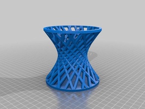 my customized twisted cage 2 math art 3d print model - Mito3D