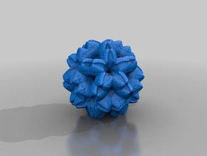 3d fractal 5 math art 3d print model - Mito3D