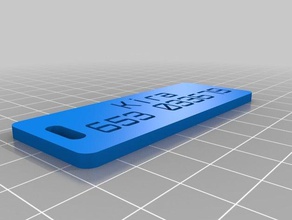 la placa de kira organización personalizado 3d print model - Mito3D