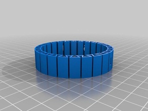 mon personnalisés double flexible nom de bracelet bracelets 3d print model - Mito3D