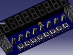 tm1638-jy-mcu-ekran elektronik 3d print model - Mito3D