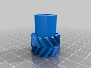 mon paramétrique personnalisé en épi engrenage de moteur pas à extrudeuses Imprimante 3d 3d print model - Mito3D