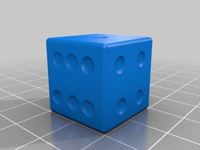 dice toy & game accessories 6 sides 3d print model - Mito3D