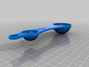 mesuring colher cozinha e sala de jantar colheres sopa tsp 3d print model - Mito3D