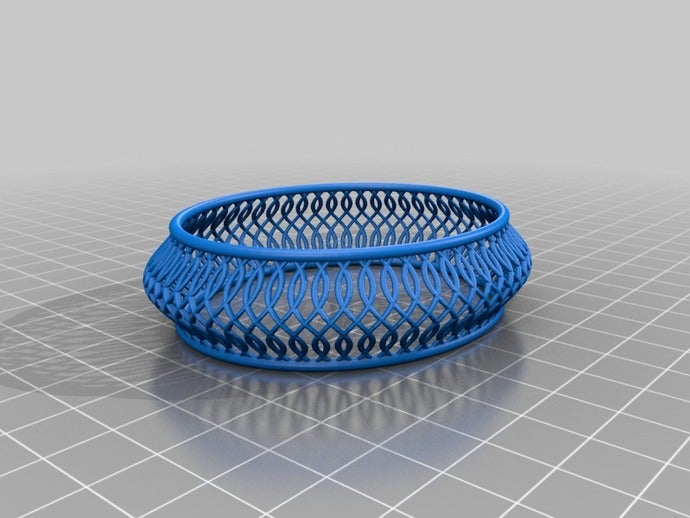 michelle double twist bracelet designer bracelets customized 3D print model - Mito3D