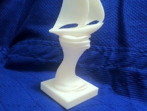 Segelboot-Skulptur remake Skulpturen Segelboot mieten Skulptur statue trophy 3d print model - Mito3D