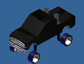 scaled dodge cummins pickup mechanical toys cool ram fun toy truck 3d print model - Mito3D