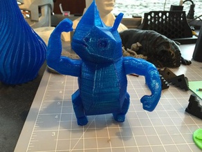 fornido rhino brazos a los animales beefyarms fornidos 3d print model - Mito3D