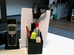 office organizer paper stand organization desktop holder pen 3d print model - Mito3D