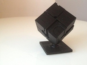 astor place cubo oído balsas de los edificios estructuras 3d print model - Mito3D