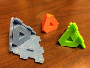 tetrahedron puzzle puzzles pyramid 3d print model - Mito3D